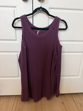 Free People Cold Shoulder Sweater